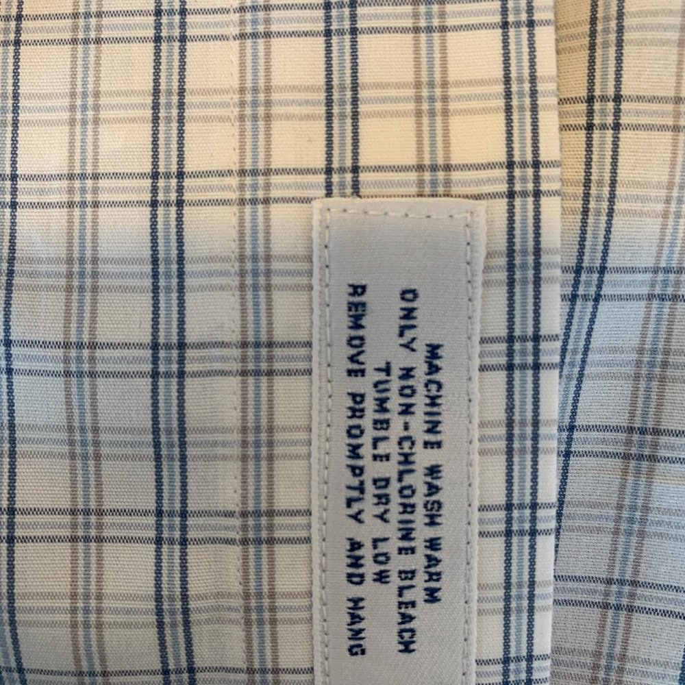 Brooks Brothers White/Blue Plaid Button Down - Picture 4 of 5